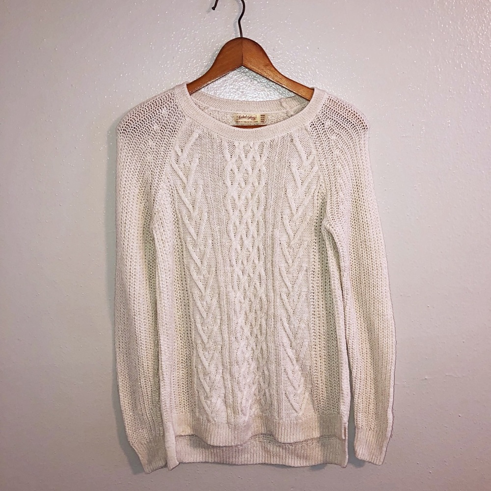 Cream Knitted Sweater